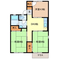 コンフォート中西の物件間取画像